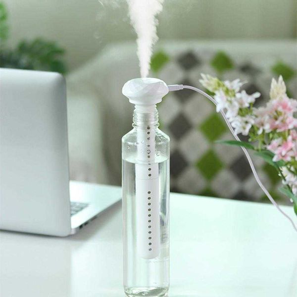 Humidificateurs Pc Mini humidificateur Portable humidificateur d'air Mini USB alimenté atomiseur 35 ml/h maison bureau chambre voiture bouteille humidificateur