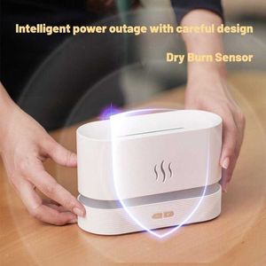 Humidificateurs Humidificateur de parfum Humidificateur d'air ultrasonique avec simulation d'éclairage LED Machine de parfum de flamme colorée