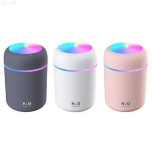 Humidificateurs Portable 300ml humidificateur d'air électrique arôme diffuseur d'huile USB pulvérisateur de brume fraîche avec coloré veilleuse fabricant purificateur aromathérapie pour HL20309015