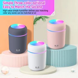 Humidificateurs Portable Air Humidificateur 300 ml Aroma Ultrasonic Huile essentielle Diffuseur USB Maker Col Maker Purificateur Aromathérapie pour la maison