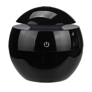 Humidificateurs Humidificateur d'air portable diffuseur d'arôme ultrasonique USB LED veilleuse électrique diffuseur d'huile essentielle aromathérapie noir YQ230926