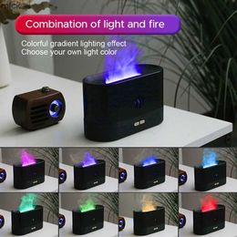 Humidificateurs portables cool brume usb LED Changement couleur salle h2o flamme de feu de feu humidificateur arôme huitificateur humidificateur