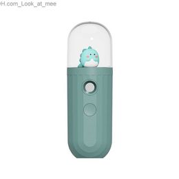 Humidificateurs Portable Facial Beauty Spray USB Rechargeable Humidificateur Visage Instrument Spot Cleaner Dessin Animé Animal Mini Nano Spray Q230901