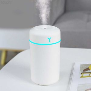 Humidifiers Portable420ml Electric Air Humidifier Aroma Oil Diffuser USB Cool Mist Sprayer with Colorful Night Light for Home Car Humidifier L230914