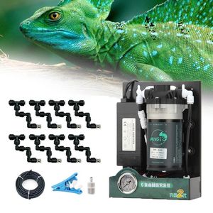 Bevochtigers Reptile Fogger Terrariums luchtbevochtiger regenwoud Spuitsysteemkits hogedruk stille pomp mistmachine voor kas