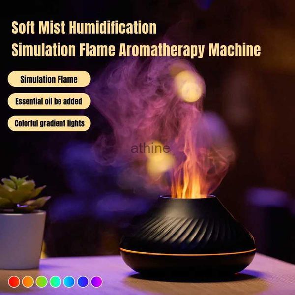 Humidificadores RGB Color Humidificador de aire Difusor de aceite esencial Pulverizador Fogger Aromaterapia Difusor de aroma Ambientador de aire Humidificador para el hogar YQ240122