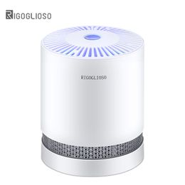 Bevochtigers Rigoglioso Air Purifier for Home True HEPA Filters Compact desktop -zuiveraars Filtratie met nachtlampje luchtreiniger GL2109 230314