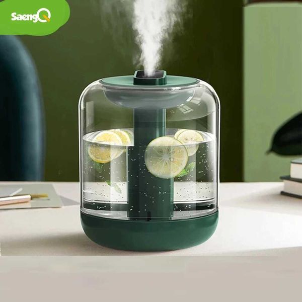 Humidificadores Saengq Gran capacidad Humidificador de aire 2000mAh batería fragante difusor de aceite esencial Atomizador LED LED Hogar Y240422