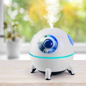 Humidificateurs Capsule spatiale humidificateur d'air USB ultrasons brume fraîche aromathérapie diffuseur d'eau avec lumière LED astronaute Humidificador YQ230927