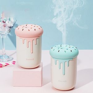 Humidificadores Humidificador Sweetheart 250ML Humidificadores de Aire USB Pulverizador de Taza de Seta Creativo Dibujos Animados Mini Atmósfera Linterna Medidor de Suministro de Agua