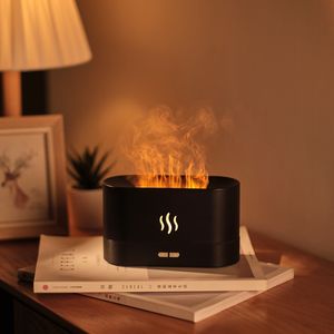 Humidificateurs La luminosité de la lumière de l'humidificateur d'aromathérapie à flamme est réglable en 2ème vitesse