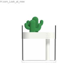 Luchtbevochtigers Transparante Cactus-luchtbevochtiger Diffusor 160 ml kleurenlamp USB Negatieve ionenverstuiver Ultrasoon spuitapparaat Kan op kantoor worden gebruikt Q230901