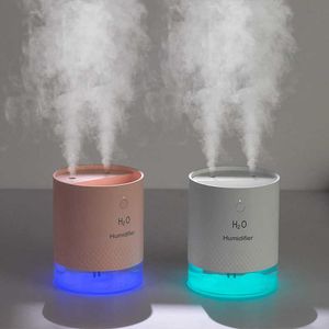 Luchtbevochtigers Usb Luchtbevochtiger Diffuser 650ML Oplaadbare Draadloze Elektrische Ultrasone Humidificador Mist LED Nachtlampje