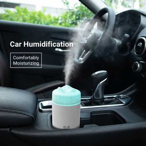 Humidificateurs Diffuseur d'huile essentielle d'aromathérapie d'humidificateur d'air de volcan d'usb avec la lumière LED pour le mini brumisateur de fabricant de brume d'eau fraîche de voiture à la maison