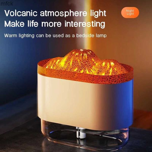 Humidificateurs USB Volcano Air Humidificateur Aromatherapy Diffuseur avec lumière ambiante 300 ml