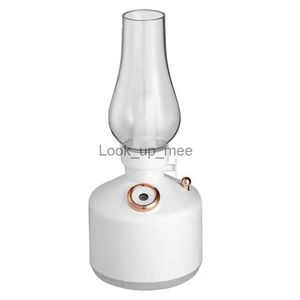 Humidificateurs Lampe vintage Ultrasonic Humidificateur Aromathérapie Huile essentielle Diffuseur USB Purificateur d'air rechargeable Retro Aroma Diffuseur YQ230926