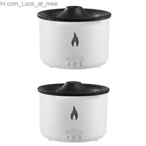 Humidificadores Aromas de llama volcánica Humidificador de aire 2 aerosoles Difusor de aromas de aceites esenciales Dropship Q230901