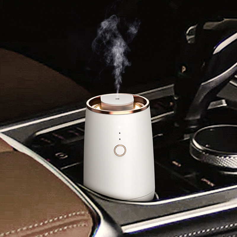 Humidifiers Waterless Aroma Essential Oil Diffuser Car USB Auto Aromatherapy Diffuser Nebulizer Rechargeable Portable Mist Maker For Home 230427