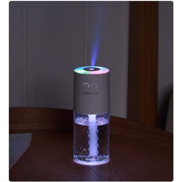 Humidificateurs Humidificateur sans fil Magical Crystal Lampe de projection Mini Portableair USB Car Home MagicalCrystal Humidifier 230427