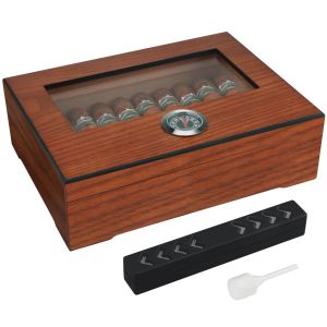 Humidificateurs Xifei Cigar Humidor Boîte avec hygromètre Humidificateur Portable ACCESSOIRES SUMEL