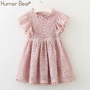 Humor Bear Girls Dress Nieuwe Merken Baby Jurken Tassel Holle Design Prinses Jurk Kinderkleding Kinderkleding Q0716