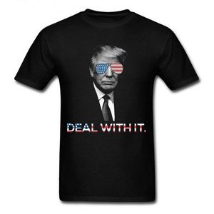 Camisetas humorísticas con el presidente de Estados Unidos, camisetas de manga corta con cuello redondo para adultos, ropa Vintage para hombres de ocio, camisetas Polos