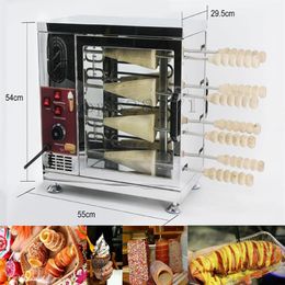 Hongaarse schoorsteen cake gebak oven grill machine kurtos kalacs kurtoskalacs roll maker241F