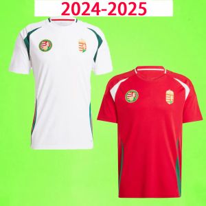 Hungría 2024 Jersey de fútbol # 10 SZOBOSZLAI GAZDAG NAGY ATTILA KERKEZ NEGO ROLAND camiseta de fútbol local visitante 24 25 blanco rojo kit para niños fanáticos versión del jugador