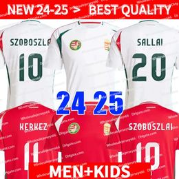 Hongarije Hot Soccer Jerseys Nationaal Team Maillots de 2024 2025 Szoboszlai Szallai Szalai Ferenczi Gazdag Orban Priskin 24 25 voetbalshirt