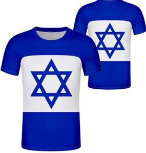 Hongarije Israël Unisex jeugd student jongen op maat gemaakte naam nummer t-shirt Nationale vlag persoonlijkheid trend wilde koppels casual t-shir9961079