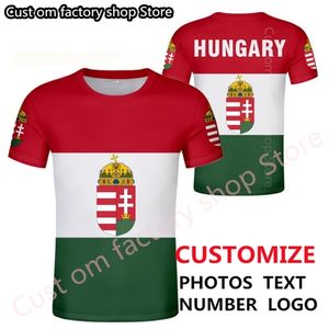 Hongrie t-shirt bricolage gratuit sur mesure nom numéro hommes femmes Joker visage mode lâche O cou été hommes vêtements 220620