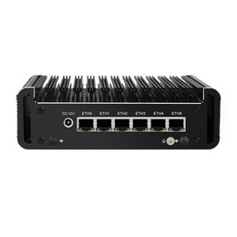 Hunsn RJ17, Micro Firewall Appliance, Mini PC, Intel I5 1135G7/ I7 1165G7, VPN, Router PC, AES-Ni, 6XInintel 2.5GBE I226-V LAN, COM, HD