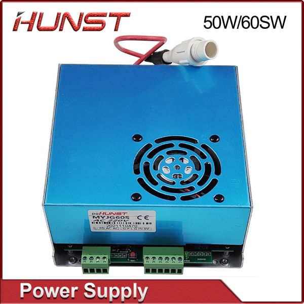 HUNST MYJG-50W 60W CO2 ALIMENTATION LASER ALIMENTATION 110V / 220V FACTOSEL, adapté à 40 ~ 70W de coupe et de gravure de la machine à gravure