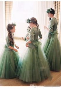 Jager bruidsmeisje jurken voor junioren meisjes tule rok feestjurk voor junior bloem meisje jurk vloer lengte junior bruidsmeisjes jurken
