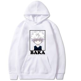 Hunter X Hunter Killua Hoodie Anime Pullovers Tops Lange Mouwen Mode Winter Uniex Cloths Y0809