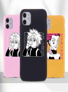 Hunter X Hunter Killua Zoldyck Anime Telefoon Cover Voor iPhone 13 12 11 Pro Max X XS XR Max 7 8 7Plus 8Plus Zachte Snoep Case Fundas Y14277326