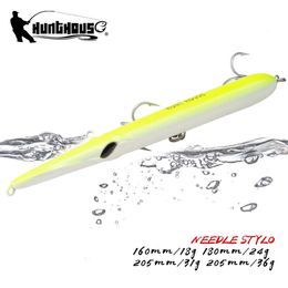 Hunthouse Fishing Lere Neredle Stylo Long Casting crayon flottant 205180160 mm isca artificiel Leurre Soup Carp 240327