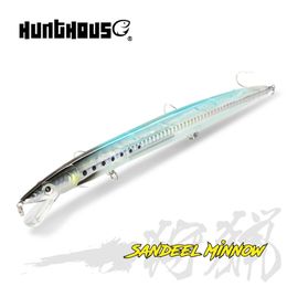 Hunthouse Sandeel Minnow Lures 143 mm14g 173mm23g 208mm33g Jerkbait artificiel Wobbler Long Casting Stickbait Trout pesca 240407