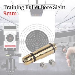 Caza de 9 mm Red Dot Entrenamiento Bullet Bour Bore Sight Fire Fire Trainer Cartucho