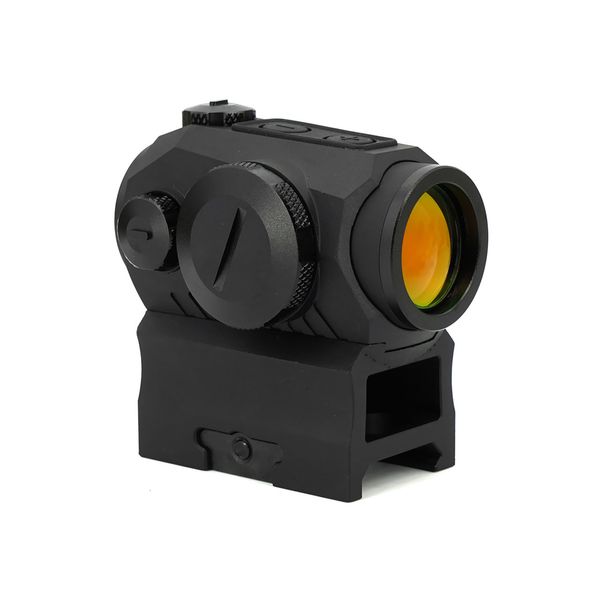 Caza Airsoft Tactical Romeo5 1x20mm Compact 2 Moa Red Dot Sight SOR52001 IPX7 con Low Riser y Co-witness Picatinny Mount