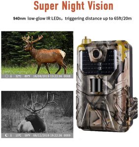 Jacht Camera 'S 20MP 1080 P Wildlife SMS MMS P Trail Camera Po Vallen Nachtzicht 2G HC900M Surveillance metal Case 230603