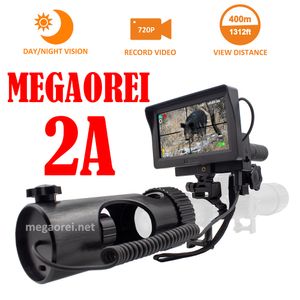 Caméras de chasse Megaorei 2A Caméra de vision nocturne Lunettes de visée Jumelles Monoculaires infrarouges Fixation Sniper Sights Accessoires 230620
