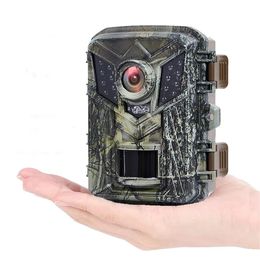 Jachtcamera's Mini-jachtcamera 16MP 1080P Wild Trail Game Cam Infrarood Nachtzicht Buiten Bewegingsgeactiveerde trigger Scouting Po Traps 231113