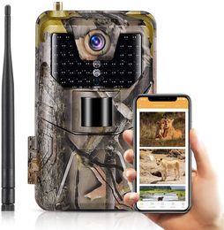 Jachtcamera's Buiten 2G SMS MMS P E-mail Mobiel 4K HD 20MP 1080P Wildlife Waterdicht Trail Camera Po Traps Game Cam Nachtzicht 230603