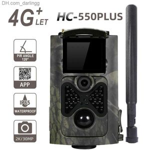 Caméras de chasse OUTDOOR 4G 30MP Infrarouge 2k Application en streaming en direct Caméra CAME CLAW Vision Night Vision Wild Hunting Photo Trap Q240306