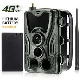 Jachtcamera's Outdoor 4G HD 1080P FTP P MMS SMS Nachtzicht 20MP Trail Camera Lithiumbatterij Draadloos Wildlife Trap Game Cam 230603