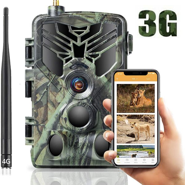 Caméras de chasse en plein air MMS P 3G Trail Camera Téléphone cellulaire sans fil Étanche 16MP Full HD 1080P Wild Game Night Vision Trap Cam 230603