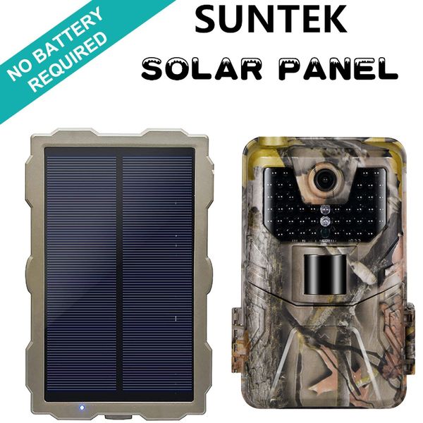 Cámaras de caza al aire libre impermeable 1700MAh batería de litio Trail Camera Kit de Panel Solar cargador sistema de energía 230603
