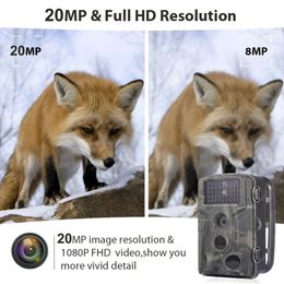 Caméras de chasse SUNTEKCAM 20MP 1080P Caméra de suivi de la faune Po Piège Infrarouge HC802A Surveillance sans fil Caméra de suivi 231123
