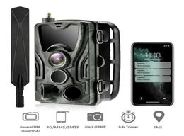 Caméras de chasse Suntekcam HC801 série APP contrôle 4G 20MP 1080P caméra de traînée sans fil faune 03S déclencheur Vision nocturne 2209238495896